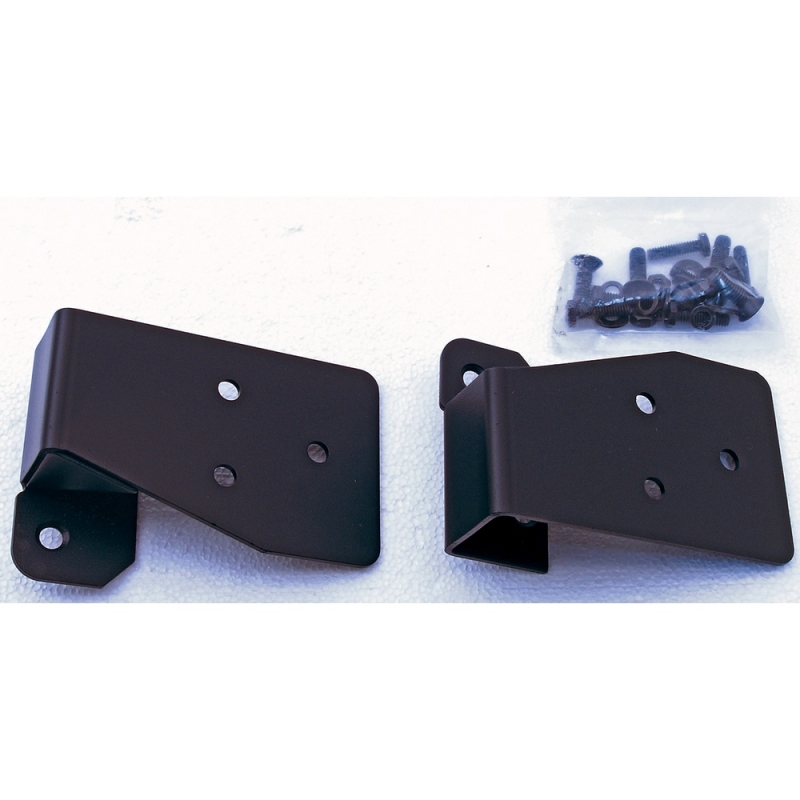 Jeep Wrangler Mirror Relocation Brackets - Rugged Ridge - Black Powder Coated - Black - `03-`06 Jeep Wrangler Mirror Relocation Brackets - Rugged Ridge - Black Powder Coated - Black - `03-`06